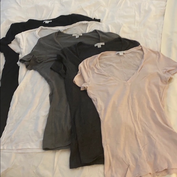 5 James Perse T-Shirts - sizes 1-3 - Picture 7 of 11
